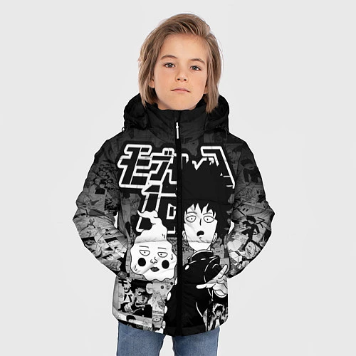Зимняя куртка для мальчика МОБ ПСИХО 100 / 3D-Черный – фото 3