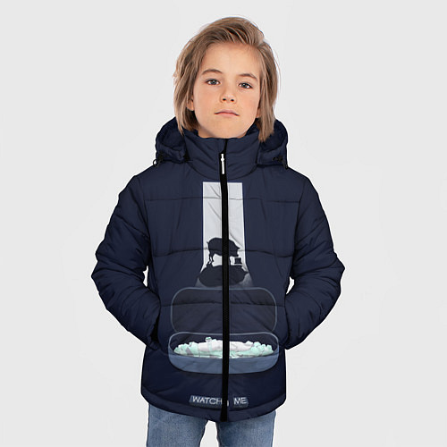Зимняя куртка для мальчика Чёрное зеркало / 3D-Черный – фото 3