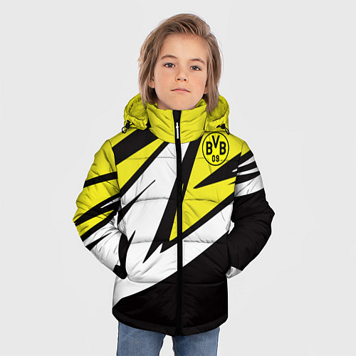 Зимняя куртка для мальчика Borussia Dortmund / 3D-Черный – фото 3