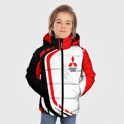 Зимняя куртка для мальчика Mitsubishi EVO Uniform / 3D-Красный – фото 3