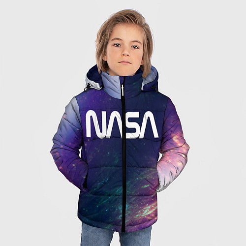 Зимняя куртка для мальчика NASA НАСА / 3D-Черный – фото 3