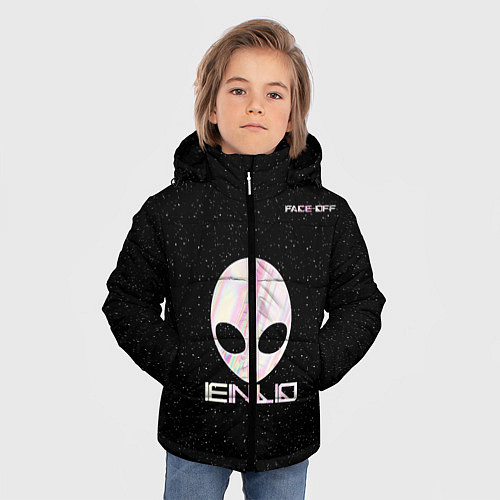 Зимняя куртка для мальчика Face Off-Enlo / 3D-Черный – фото 3