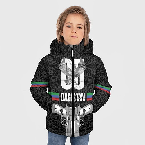 Зимняя куртка для мальчика Дагестан / 3D-Черный – фото 3