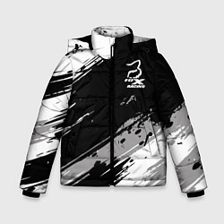Куртка зимняя для мальчика Форма для мотокросса FOX, цвет: 3D-черный