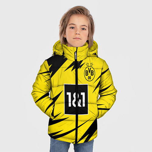 Зимняя куртка для мальчика Reus Borussia Dortmund 20-21 / 3D-Красный – фото 3