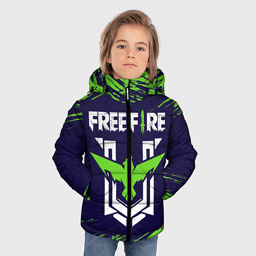 Зимняя куртка для мальчика FREE FIRE ФРИ ФАЕР / 3D-Черный – фото 3