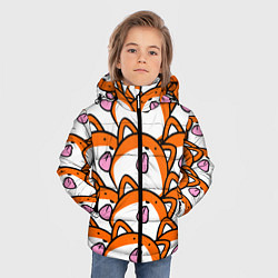 Куртка зимняя для мальчика ЛИСИЧКИ, цвет: 3D-красный — фото 2