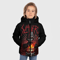 Куртка зимняя для мальчика Slayer, цвет: 3D-черный — фото 2