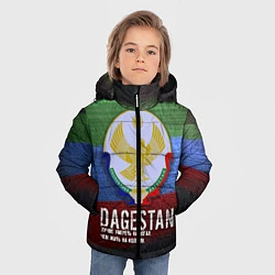 Куртка зимняя для мальчика Дагестан - Кавказ Сила, цвет: 3D-светло-серый — фото 2