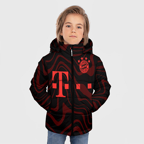 Зимняя куртка для мальчика FC Bayern Munchen 2021 / 3D-Черный – фото 3