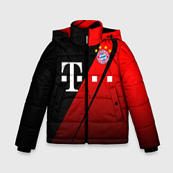 Куртка зимняя для мальчика FC Bayern Munchen Форма, цвет: 3D-черный