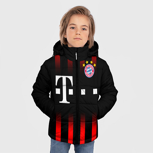 Зимняя куртка для мальчика FC Bayern Munchen / 3D-Черный – фото 3