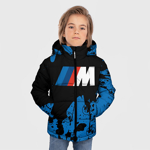 Зимняя куртка для мальчика BMW БМВ / 3D-Черный – фото 3