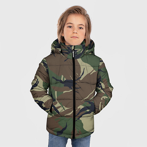 Зимняя куртка для мальчика Маскировка / 3D-Черный – фото 3