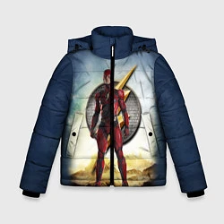 Куртка зимняя для мальчика The Flash, цвет: 3D-красный