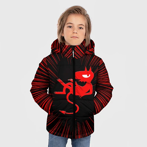 Зимняя куртка для мальчика Disenchantment / 3D-Черный – фото 3