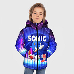 Куртка зимняя для мальчика SONIC СОНИК, цвет: 3D-светло-серый — фото 2