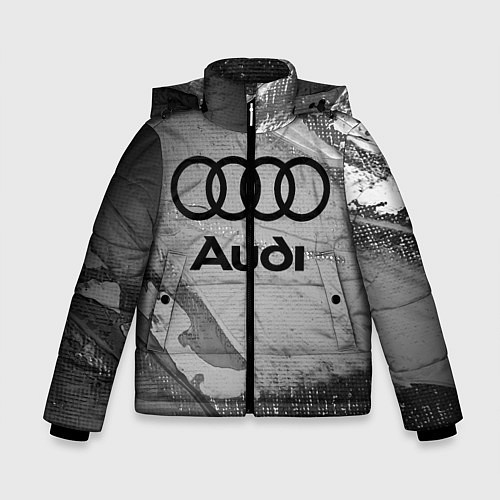 Зимняя куртка для мальчика AUDI АУДИ / 3D-Светло-серый – фото 1