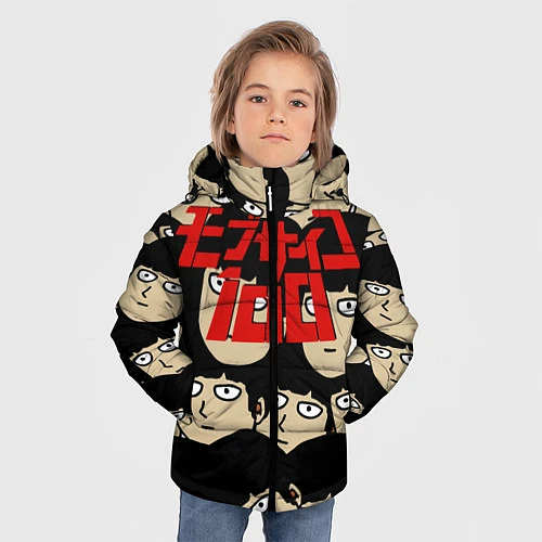 Зимняя куртка для мальчика МОБ ПСИХО / 3D-Черный – фото 3
