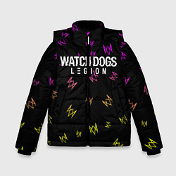 Куртка зимняя для мальчика WATCH DOGS LEGION ВОТЧ ДОГС, цвет: 3D-черный