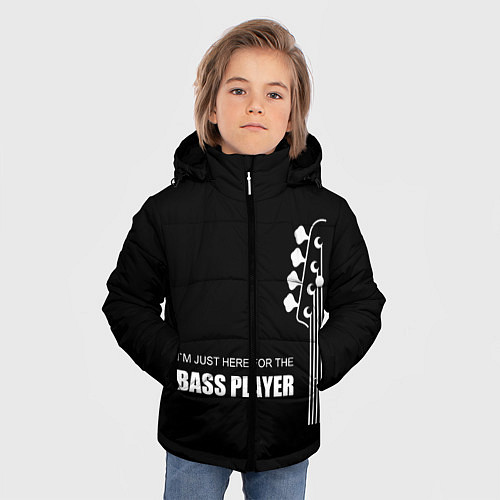 Зимняя куртка для мальчика BASS PLAYER GUITAR / 3D-Черный – фото 3