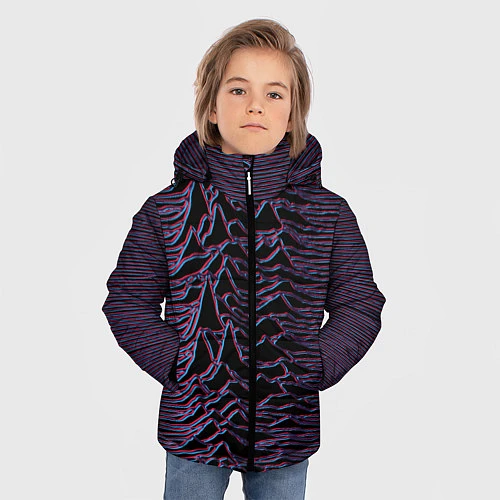 Зимняя куртка для мальчика Joy Division Glitch / 3D-Черный – фото 3