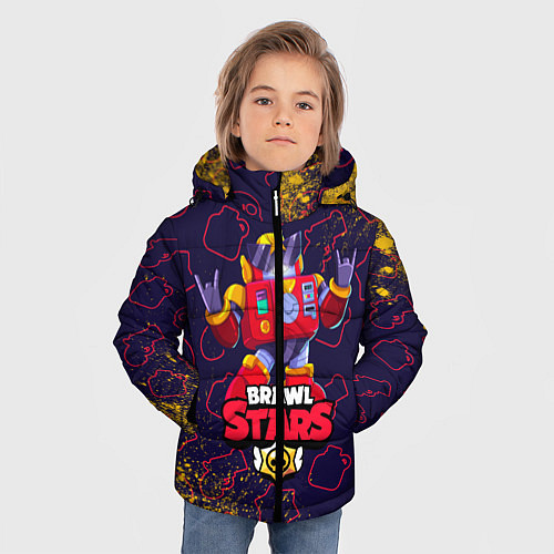 Зимняя куртка для мальчика BRAWL STARS SURGE СУРЖ / 3D-Черный – фото 3
