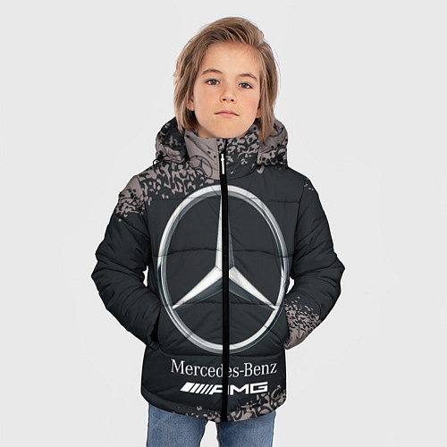 Зимняя куртка для мальчика MERCEDES МЕРСЕДЕС / 3D-Черный – фото 3
