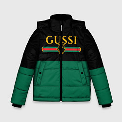 Куртка зимняя для мальчика GUSSI ГУСИ, цвет: 3D-черный
