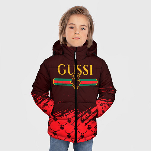 Зимняя куртка для мальчика GUSSI ГУСИ / 3D-Черный – фото 3