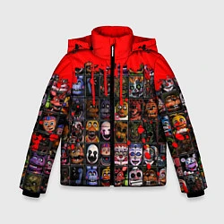 Куртка зимняя для мальчика Five Nights At Freddys, цвет: 3D-красный