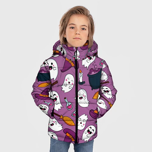 Зимняя куртка для мальчика Halloween 2020 / 3D-Черный – фото 3