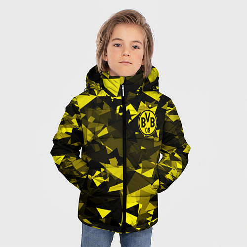 Зимняя куртка для мальчика Borussia Боруссия / 3D-Черный – фото 3