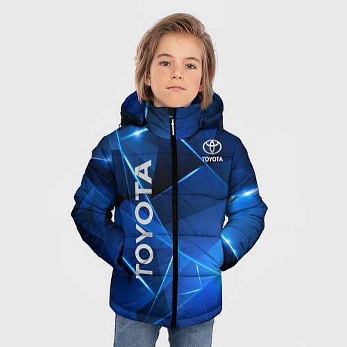 Зимняя куртка для мальчика Toyota / 3D-Черный – фото 3