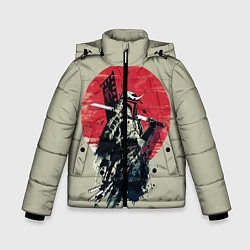 Куртка зимняя для мальчика Samurai man, цвет: 3D-светло-серый