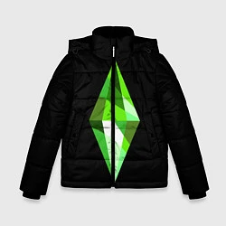 Куртка зимняя для мальчика The Sims Plumbob, цвет: 3D-черный