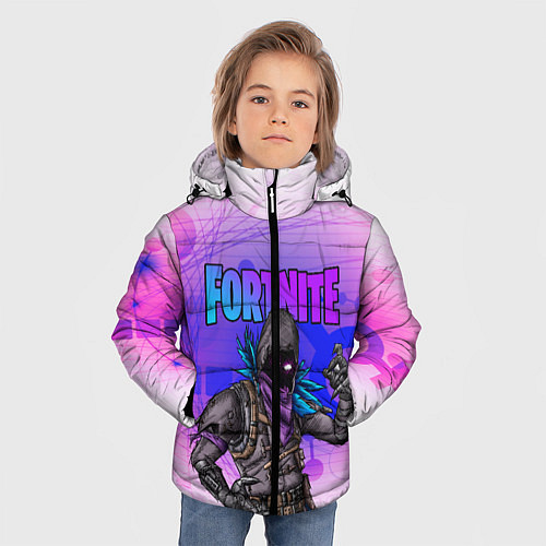 Зимняя куртка для мальчика FORTNITE CROW / 3D-Черный – фото 3