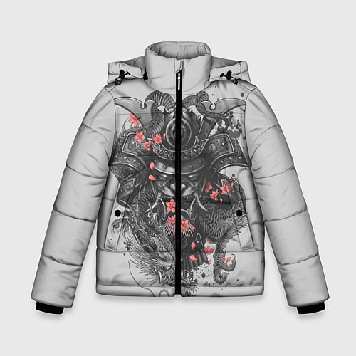 Зимняя куртка для мальчика Samurai / 3D-Светло-серый – фото 1