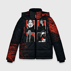 Куртка зимняя для мальчика BLACKPINK, цвет: 3D-черный