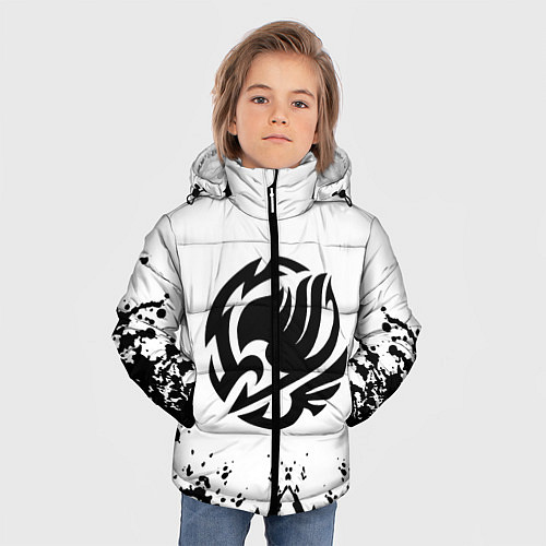 Зимняя куртка для мальчика Fairy Tail / 3D-Черный – фото 3