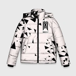 Куртка зимняя для мальчика Monsta X, цвет: 3D-черный
