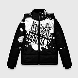 Куртка зимняя для мальчика Monsta X, цвет: 3D-черный