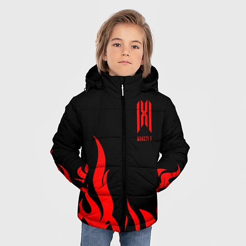 Зимняя куртка для мальчика Monsta X / 3D-Черный – фото 3