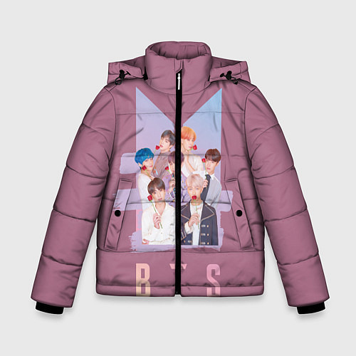 Зимняя куртка для мальчика BTS / 3D-Светло-серый – фото 1