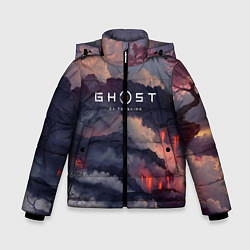 Куртка зимняя для мальчика Ghost of Tsushima, цвет: 3D-красный