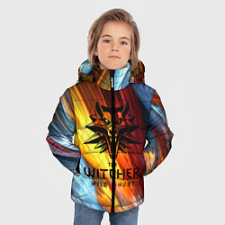 Куртка зимняя для мальчика The Witcher Ведьмак Logo, цвет: 3D-черный — фото 2