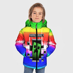 Куртка зимняя для мальчика Minecraft S, цвет: 3D-черный — фото 2