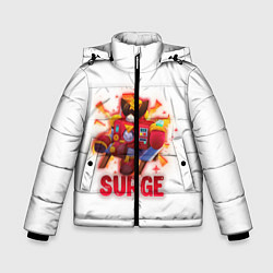 Куртка зимняя для мальчика Сердж Бравл Старс Surge BS, цвет: 3D-черный