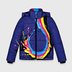 Куртка зимняя для мальчика SMYK, цвет: 3D-черный