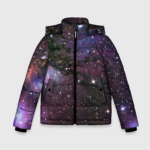 Зимняя куртка для мальчика Галактика S / 3D-Светло-серый – фото 1